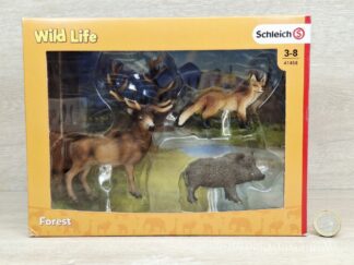 Schleich – 41458 Europäische Waldtiere [Hirsch, Fuchs, Wildschwein] (RAR) (mit OVP)