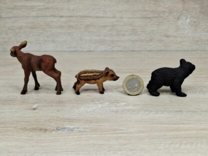Schleich – 41457 Waldtierbabys [Elchkalb, Frischling, Schwarzbärbaby] (RAR) (mit OVP) – Bild 5