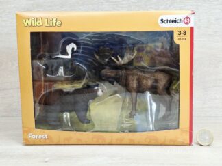 Schleich – 41456 Waldbewohner Nordamerikas [Elchbulle, Stinktier, Schwarzbär] (RAR) (mit OVP)