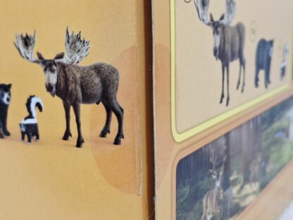 Schleich – 41456 Waldbewohner Nordamerikas [Elchbulle, Stinktier, Schwarzbär] (RAR) (mit OVP) – Bild 3