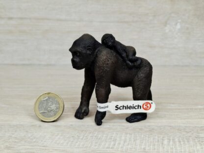 Schleich – 14662 Gorilla Weibchen mit Baby (Fähnchen-Sammler)