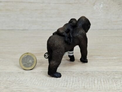 Schleich – 14662 Gorilla Weibchen mit Baby (Fähnchen-Sammler) – Bild 2
