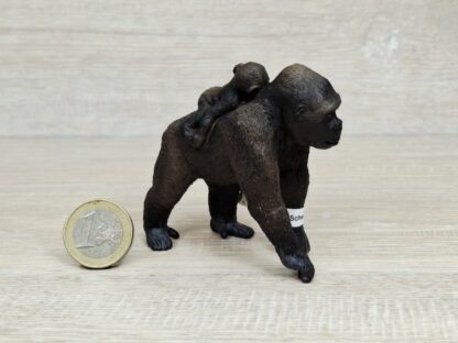 Schleich – 14662 Gorilla Weibchen mit Baby (Fähnchen-Sammler) – Bild 3