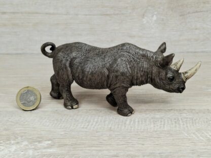 Schleich - 18176 Nashorn [Bulle] [Treuefigur] (Fähnchen-Sammler) – Bild 2