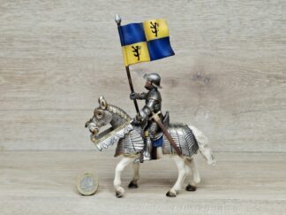 Schleich - 70008 Fahnenträger auf Pferd [Löwenritter]