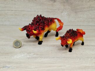 Schleich - Feuerstier + Feuerstier, mini [Lava-Welt]