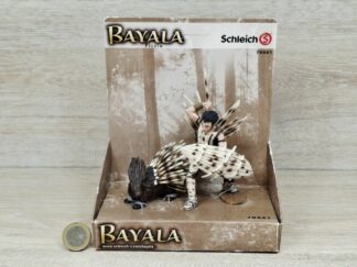 Schleich - 70441 Fizzio [mit Stachelschwein] [Arelan Kriger Nr. 6/9] (OVP-Sammler) (RAR)