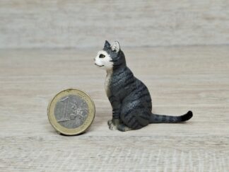 Schleich - 13771 Katze, sitzend (dunkelgrau) [Farbvariante]