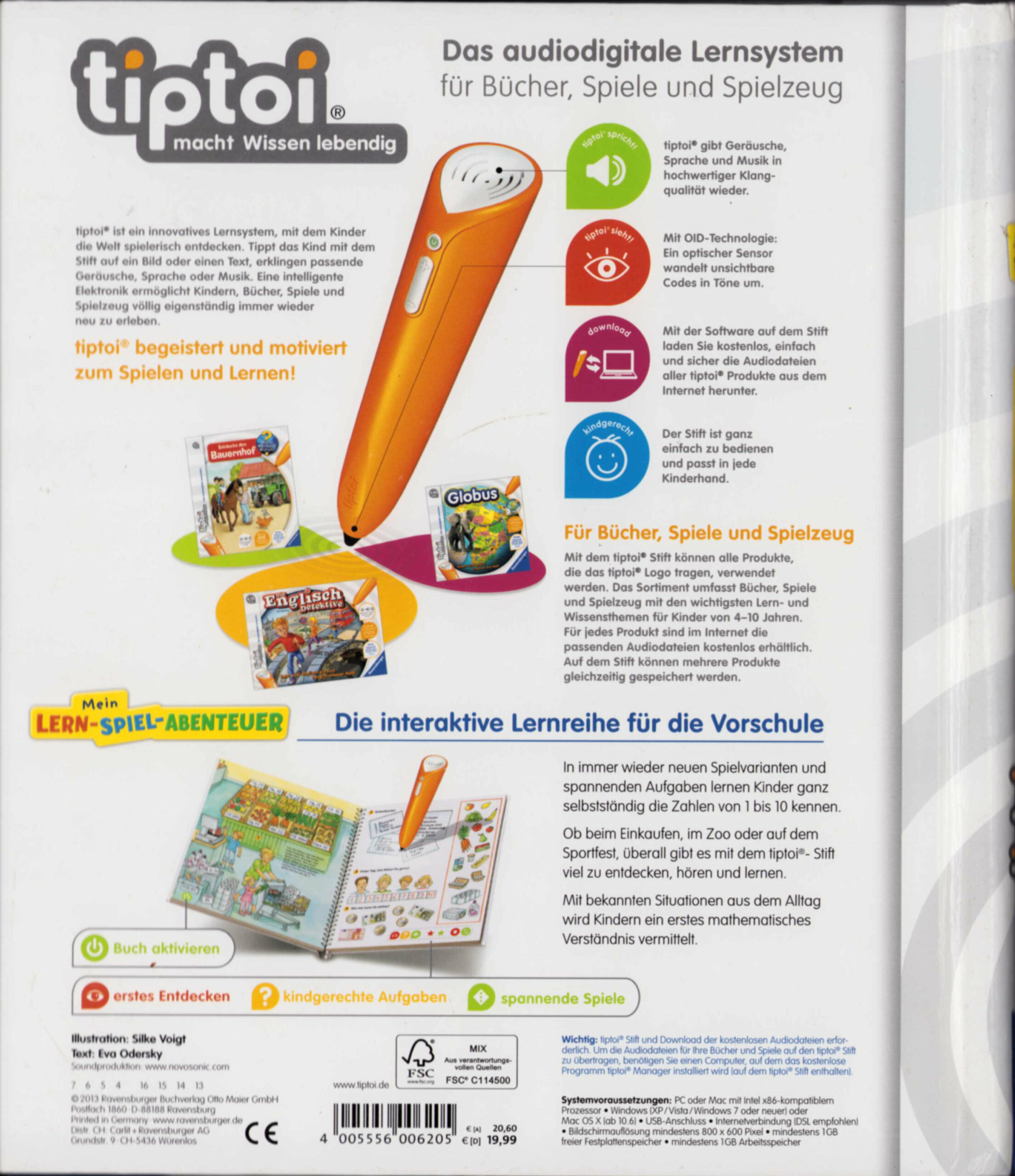 Ravensburger - tiptoi - Lern-Spiel-Abenteuer – Erste Zahlen
