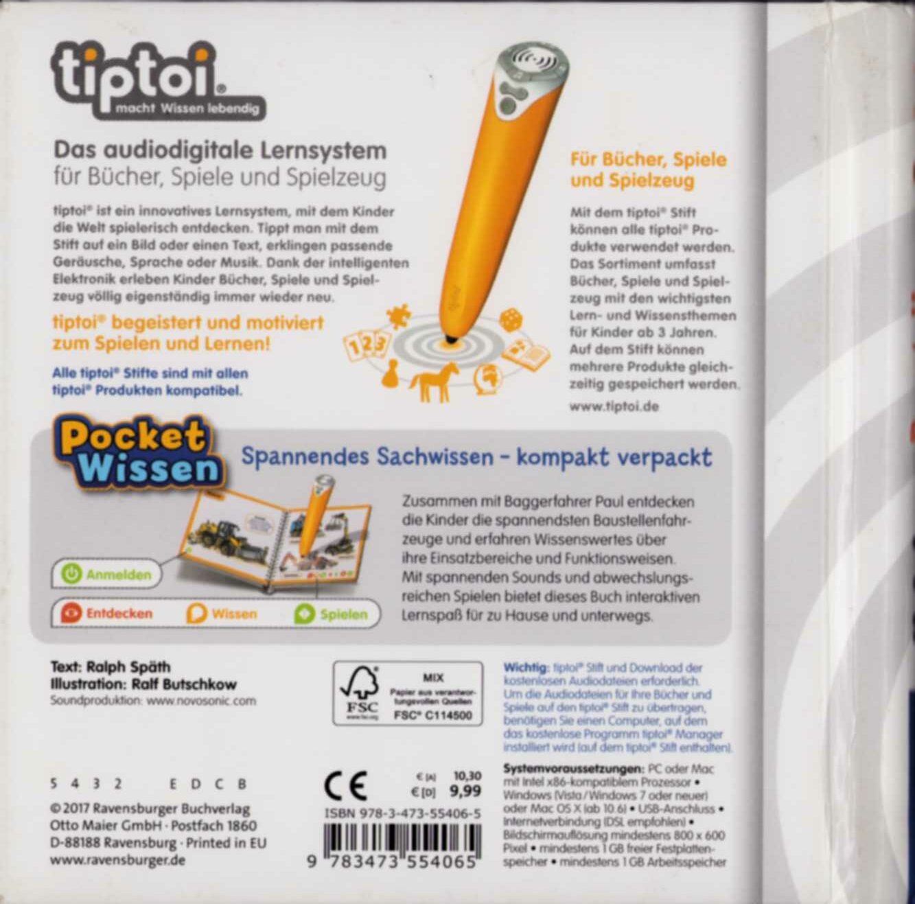 tiptoi - Pocket Wissen - Baustellen-Fahrzeuge