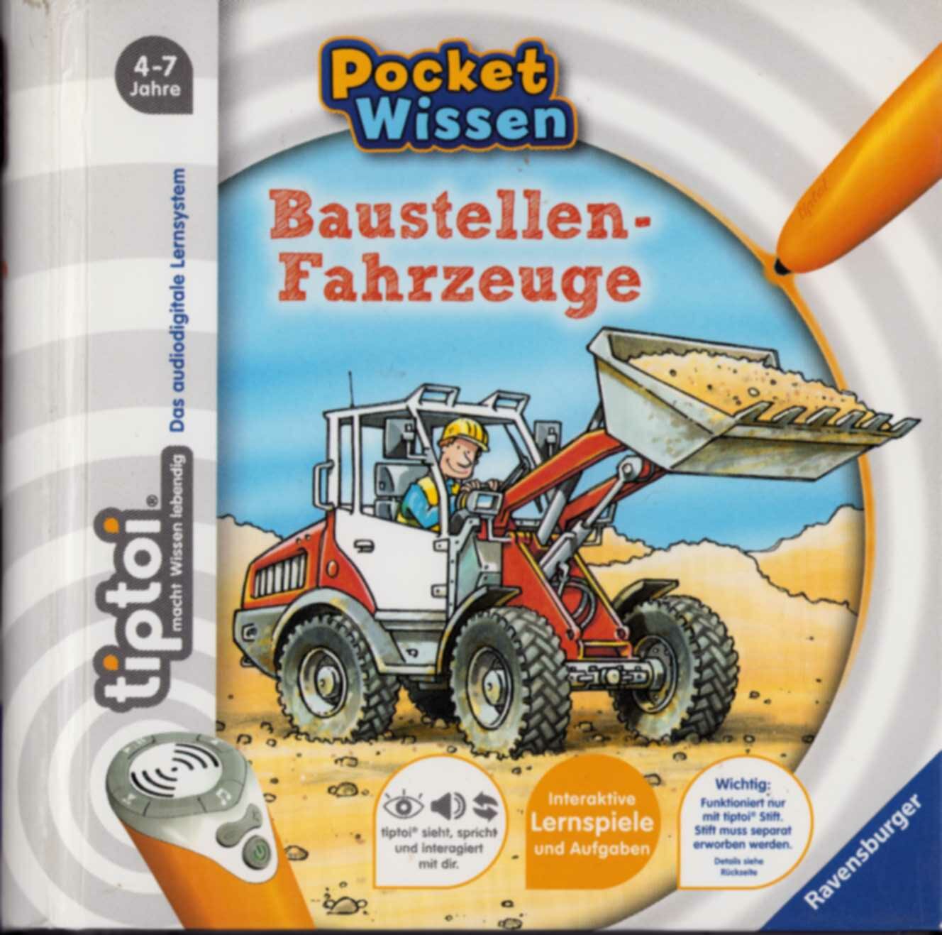 tiptoi - Pocket Wissen - Baustellen-Fahrzeuge
