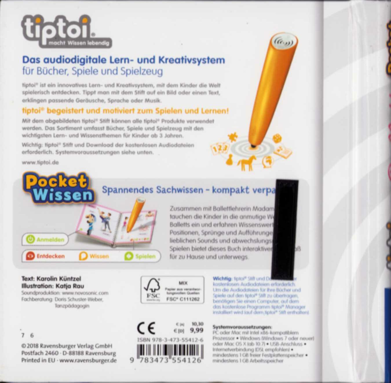 Ravensburger - tiptoi - Pocket Wissen - Ballett