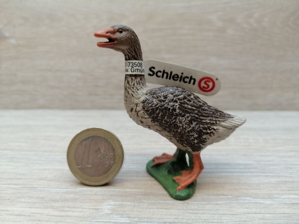 Schleich - 13678 Graugans (RAR) (Fähnchen - Sammler)´