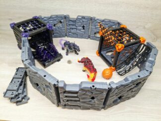 Schleich - 42673 BattleCave Arena: Lava vs. Schatten [Feuerstier + Schattenhund] [Lava-Welt / Schatten-Welt+]