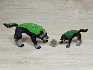 Schleich – Granitwolf + Granitwolf, mini [Stein-Welt +]