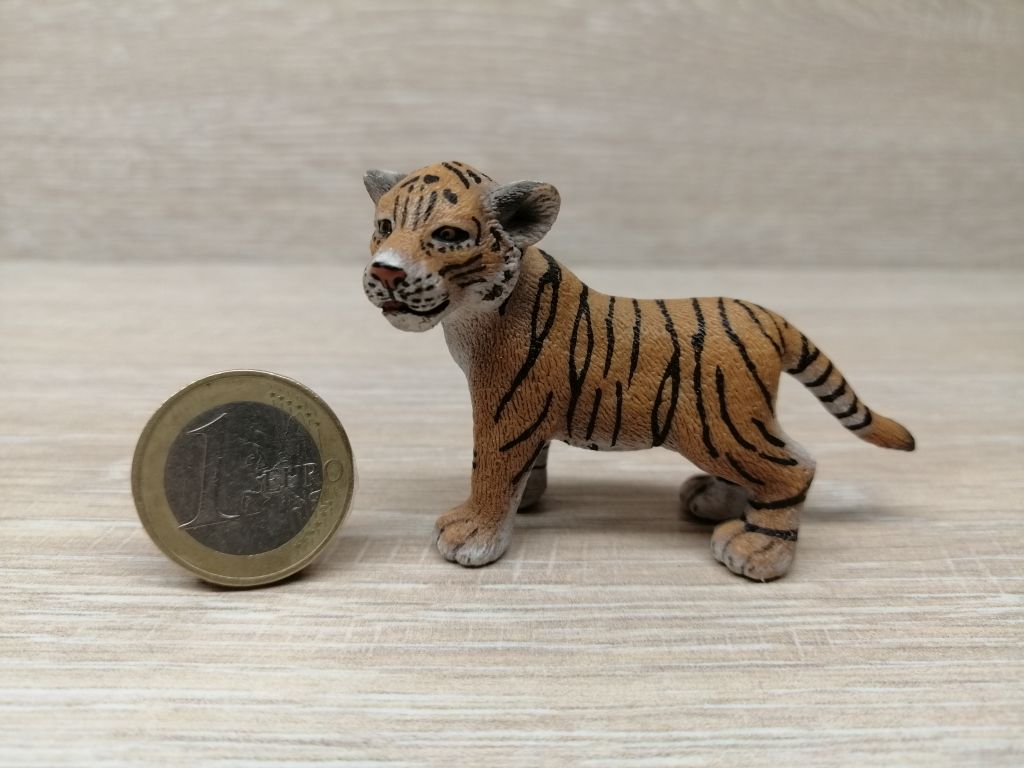 Schleich - 14371 Tiger Junges, stehend [rot]