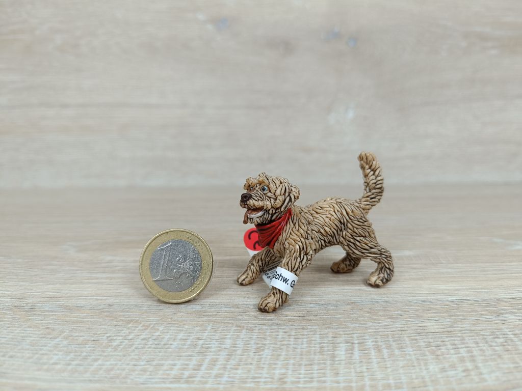 Schleich - 16818 Mischlingshund, spielend (Fähnchen - Sammler)`