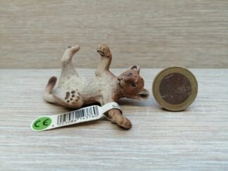Schleich - 14376 Löwenjunges, liegend (Fähnchen-Sammler)´
