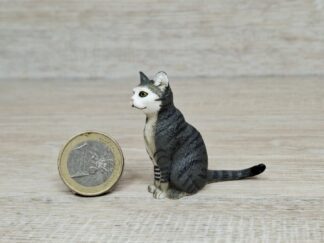 Schleich - 13771 Katze, sitzend (dunkelgrau) [Farbvariante]