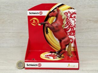 Schleich - 82893 China "Lunar Jahr des Pferdes" Serie - Lunar Year of the Horse [Mustang Hengst, rot/gold, steigend] (OVP) (RAR)